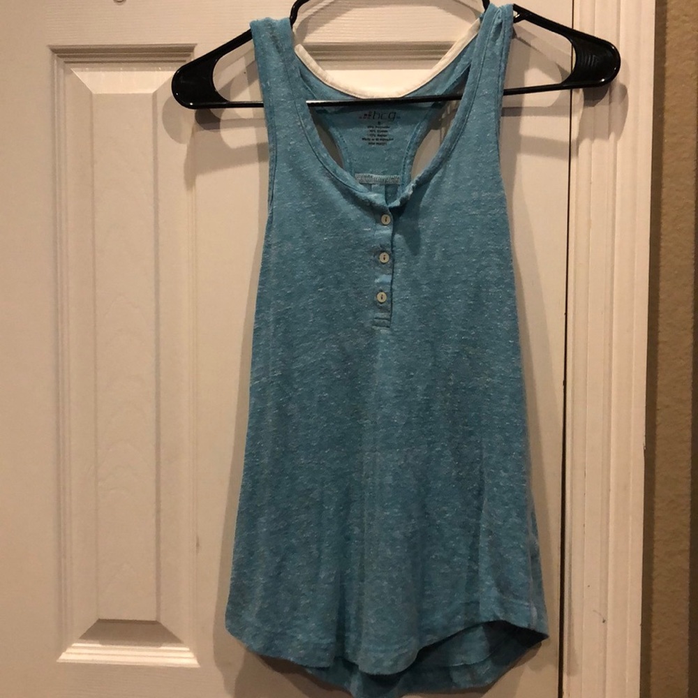 Blue sport tank top